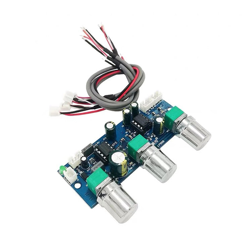 NE5532 tone Preamplifier Board 2.1 Channel Audio equalizer Subwoofer Preamp Tone Control Bass Pre amplifier DC10-24V customize