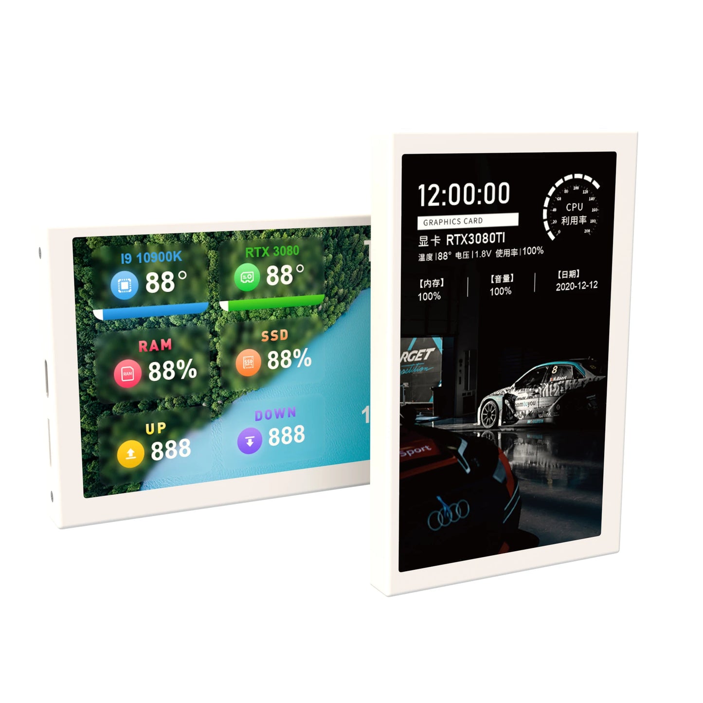 Custom 5 Inch IPS LCD Monitor 800*480 Display AIDA64 USB Display Sub-Screen Support dynamic video 1080P Manufacturer