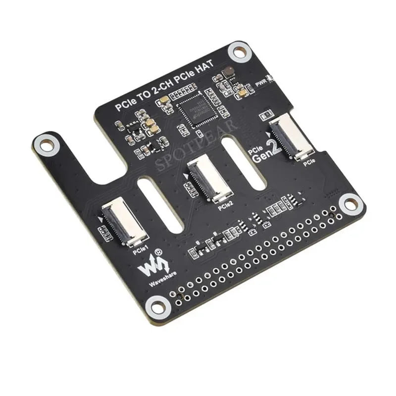 Custom Raspberry Pi 5 Educational Dual 2-CH PCIe FFC HAT Board