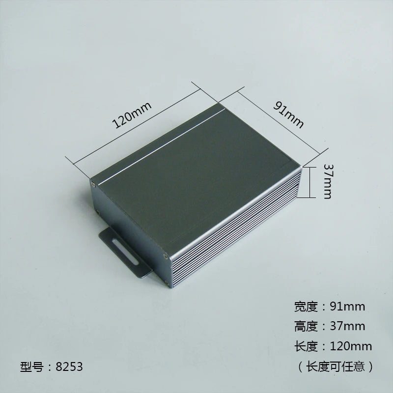 Custom Aluminum Enclosure Box PCB Instrument Box DIY Electronic Project Case 91mm*37mm*120mm Manufacturer
