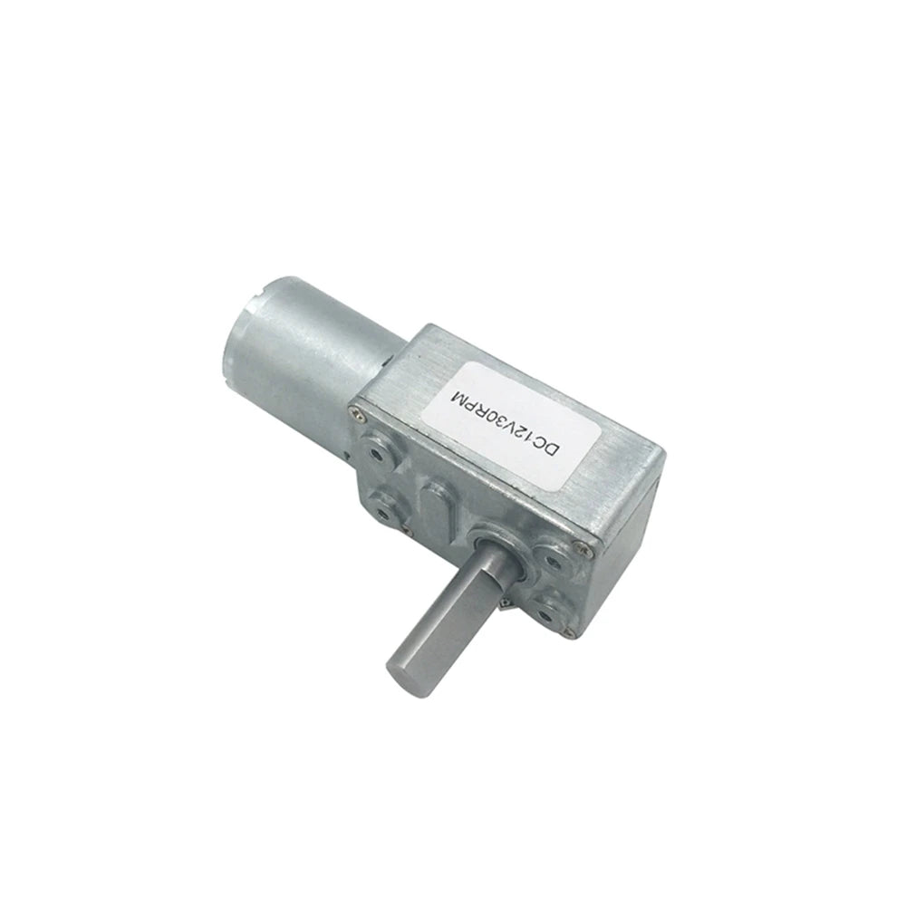 Custom 12V Volt DC Worm Gear Reducer Motors 3V6V9V12V24V DC 8MMD7 Shaft Length 25MM Reversed High Torque Reduction Self-Lock JGY370 Manufacturer