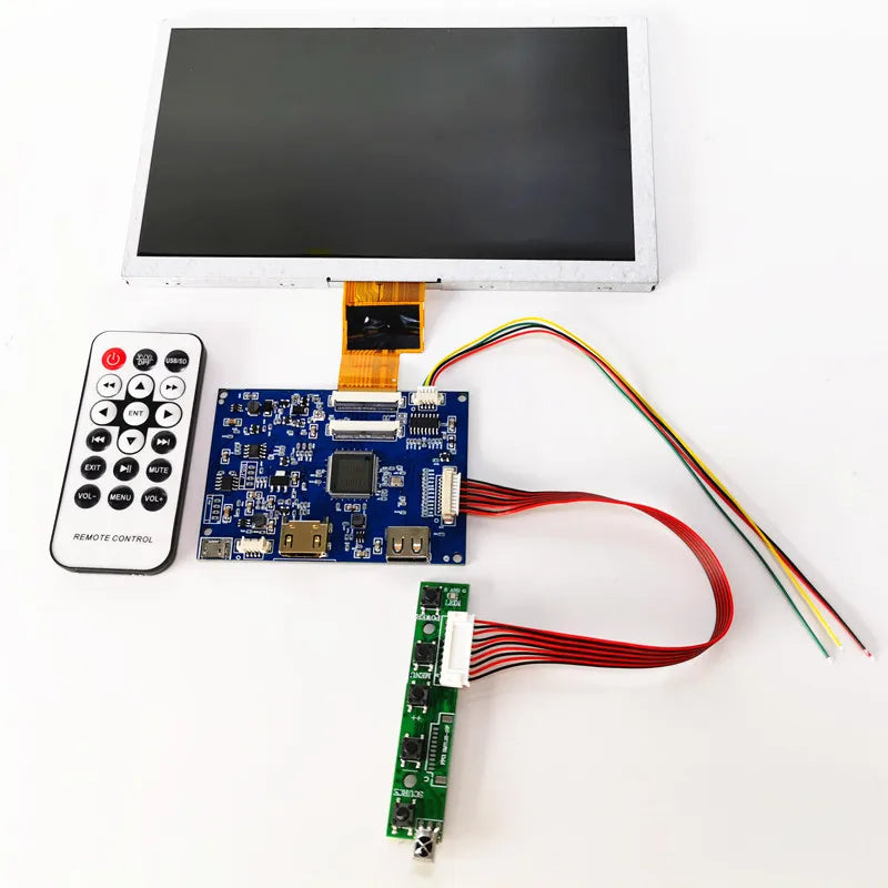 Custom 7 inch LCD display module kit 1024 * 600 LCD panel USB Play video HD-compatible Raspberry Pi advertising Car LCD Module Manufacturer