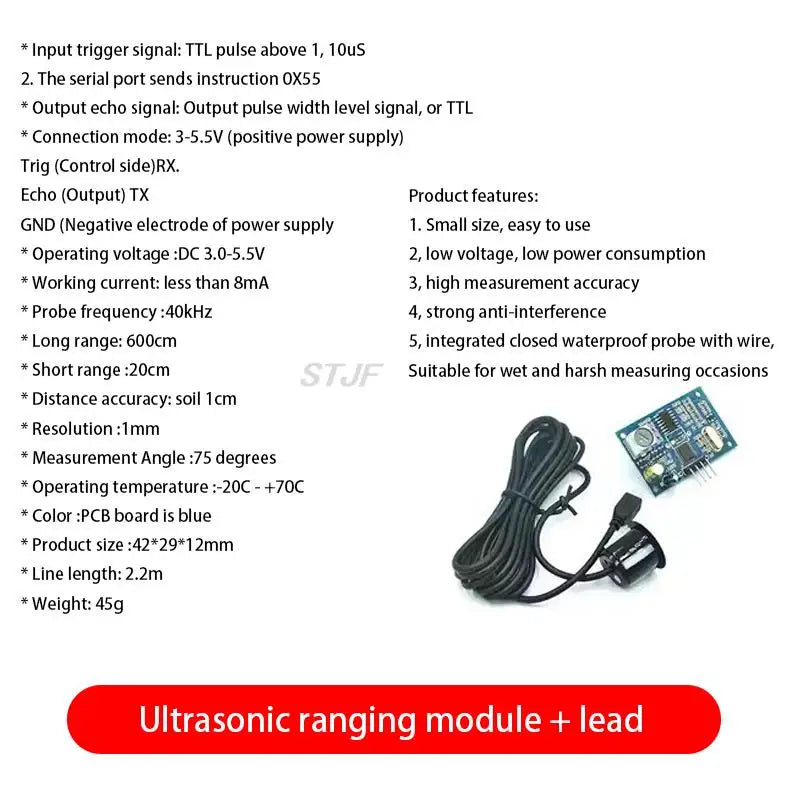 Custom HC-SR04 HYSRF05 US-15/16/26/25/100 ultrasonic ranging module sensor bracket