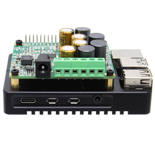 HIFI AMP Amplifier Expansion Board Audio Module with Aluminum Alloy Case for Raspberry Pi 4 Model B Only customize