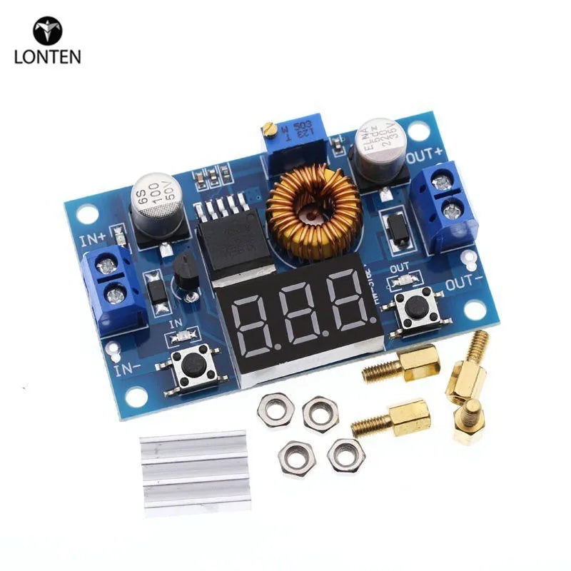 Custom 5A 75W XL4015 DC-DC Converter Adjustable Step-Down Module 4.0-38V to 1.25V-36V DIY Adjustable Power Supply Manufacturer