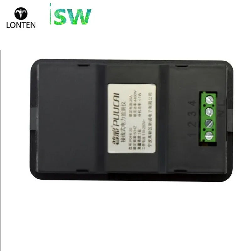 Custom Lonten AC220V 20A Digital Voltage Meter  Meter LCD 5KW Power Voltmeter Ammeter Current Amps watt meter tester detector indicator Manufacturer