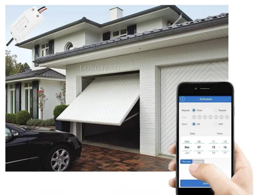 Custom New Smart Wifi Garage Sensor Detector Door Opener App Remote Control Anywhere Alexa and Google home Automation Manufacturer