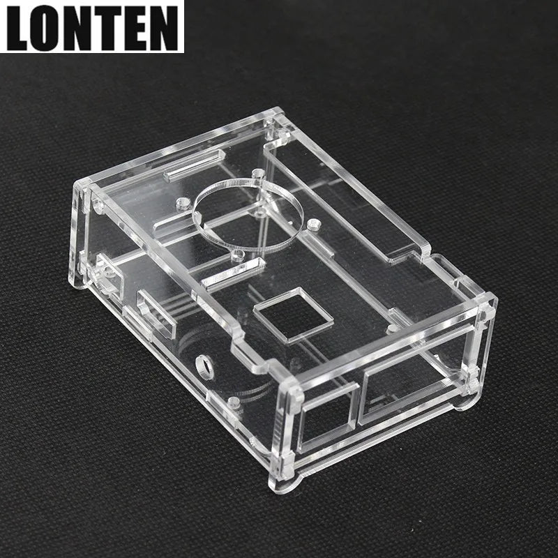 Custom Lonten Raspberry Pi 3 B+ Acrylic Case + Fan + 16 GB  + Russian Spanish Mini Keyboard + Heat Sink + Switch Power Adapter + Manufacturer