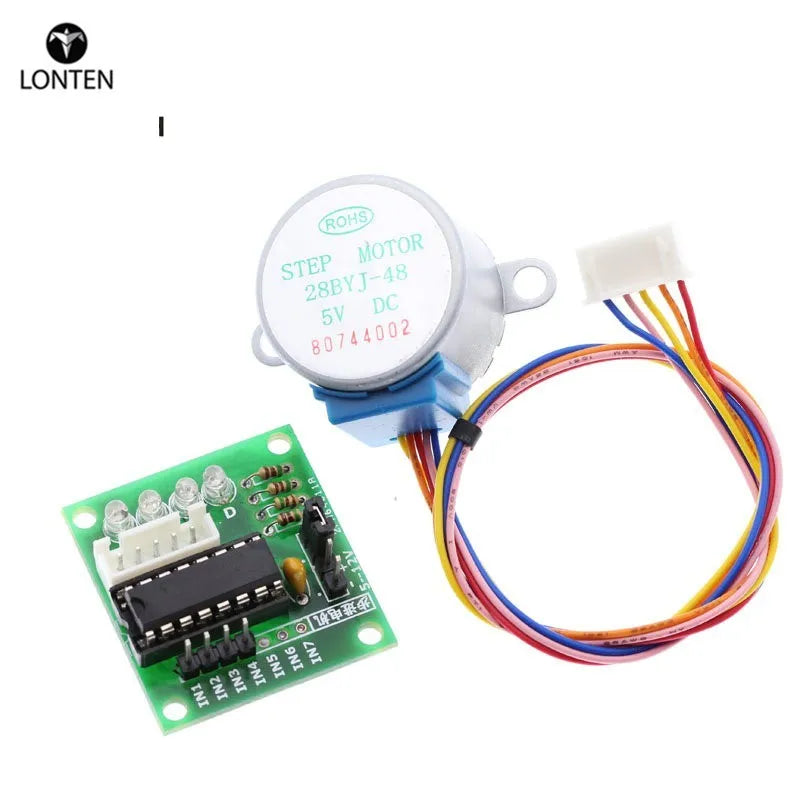 Custom Stepper Step Motor + Driver Bos Custom PCB Design Multilayer PCB PCBA Manufacturer 5V 4-phase ULN2003 with Drive Test Module 50 Manufacturer