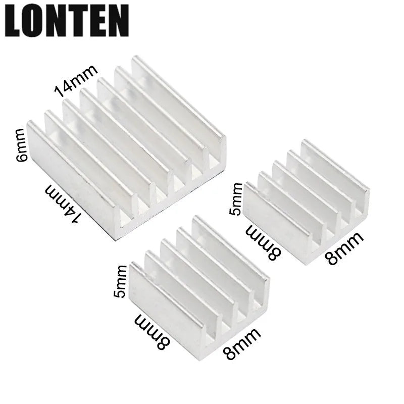 Custom Lonten 10 pcs Raspberry Pi 3 Model B Aluminum Heat Sink CPU Cooling Pad Heat Sink compatible for Raspberry Pi 2 B+ Manufacturer