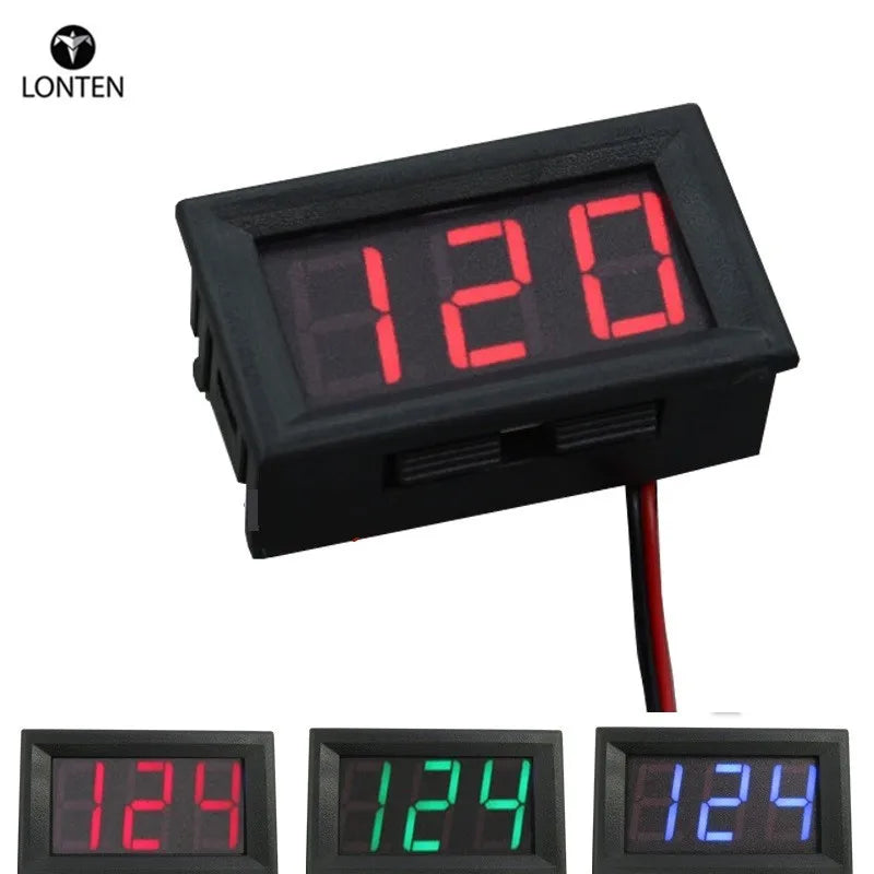 Custom Lonten 1pc Instruments 0.56inch Green LED Mini Digital Voltmeter DC5-120V Panel Volt Meter 5V To 120V Voltage Meters Electrical Manufacturer