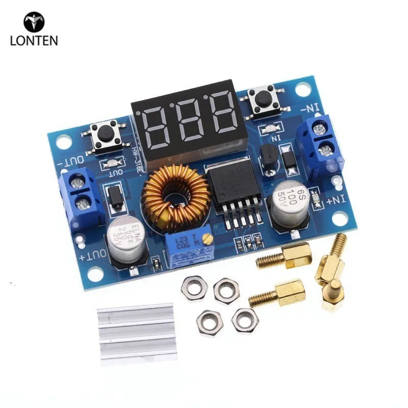 Custom 5A 75W XL4015 DC-DC Converter Adjustable Step-Down Module 4.0-38V to 1.25V-36V DIY Adjustable Power Supply Manufacturer