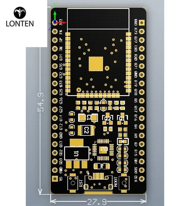 Custom ESP32 Development Board WiFi+ tra-Low Power Consumption Dual Core ESP-32S ESP32 WIFI module Manufacturer