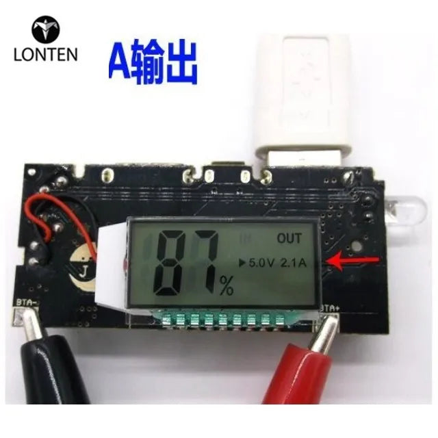 Custom Lonten Dual USB 18650 Battery Charger PCB Power Module 5V 1A 2.1A Mobile power bank module For Phone DIY LED LCD Manufacturer