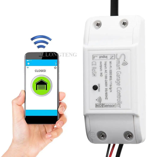 Custom New Smart Wifi Garage Sensor Detector Door Opener App Remote Control Anywhere Alexa and Google home Automation Manufacturer