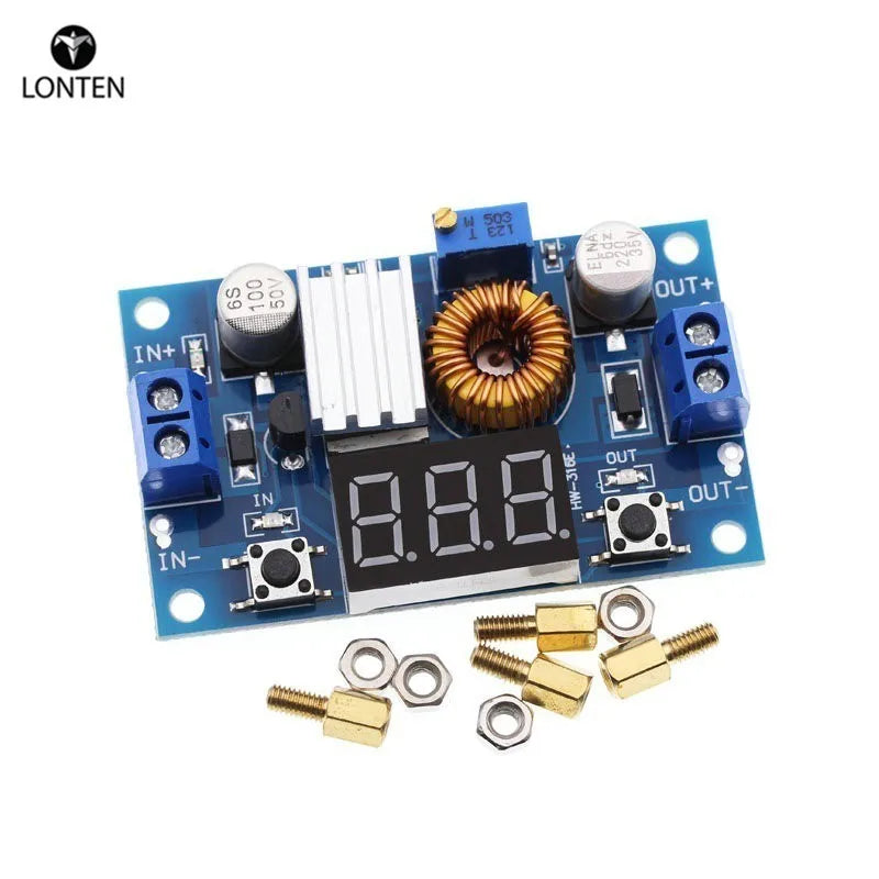 Custom 5A 75W XL4015 DC-DC Converter Adjustable Step-Down Module 4.0-38V to 1.25V-36V DIY Adjustable Power Supply Manufacturer