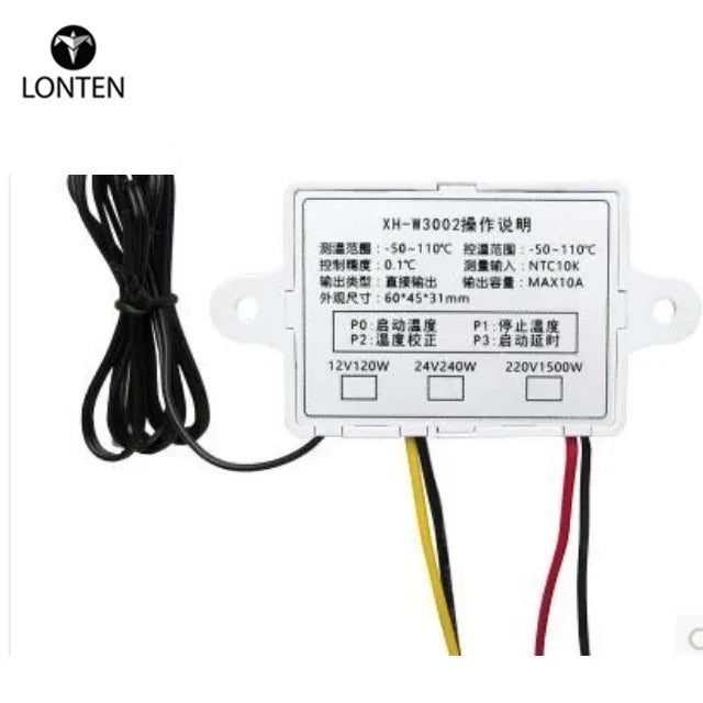 Custom Lonten W3002 AC110V-220V Digital Control Temperature Microcomputer Thermostat Switch Thermometer New 10A Thermoregator DC12V/24V Manufacturer