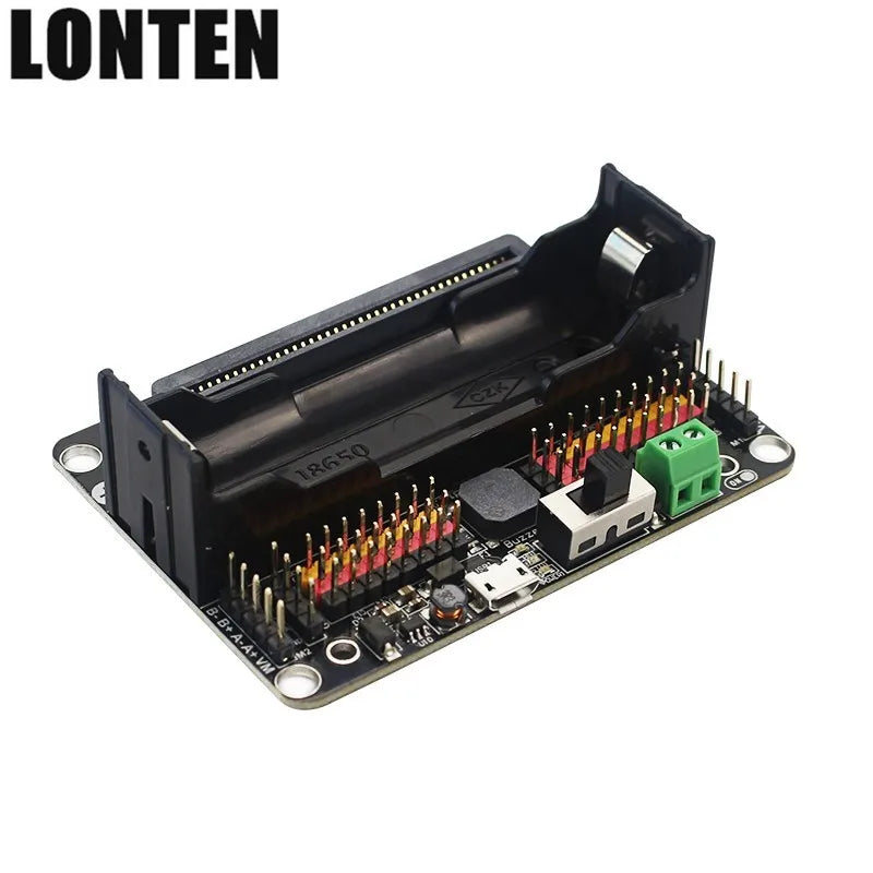 Custom Lonten Micro bit Extension Board Robotbit V2.0 Board for Programming Education support 18650 Battery Manufacturer