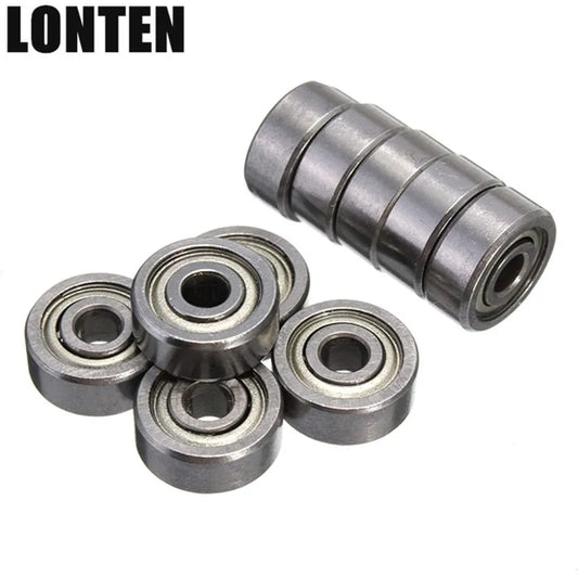 Custom Lonten 10PCS 623ZZ Bearing ABEC-5 3x10x4 mm Miniature Deep Groove Ball Bearing Shielded Silver Chrome Steel Shafts Manufacturer