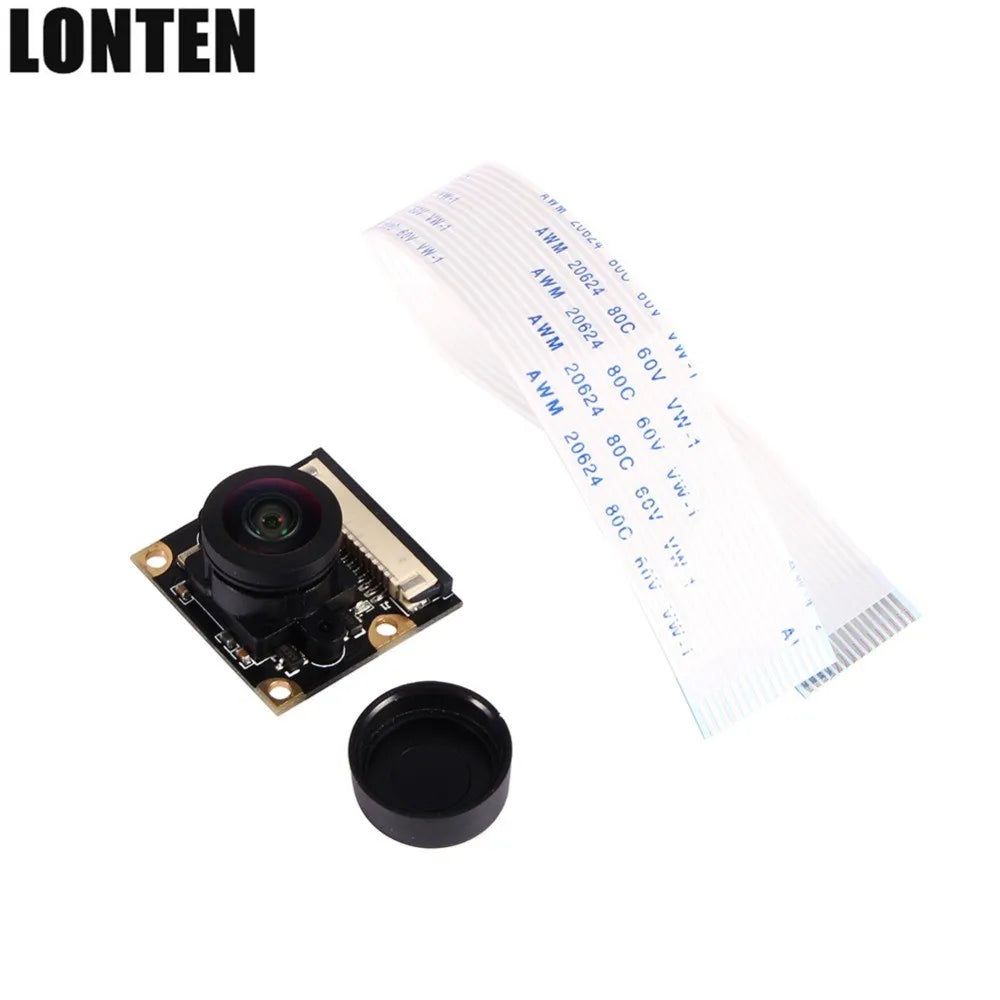 Custom Lonten 5MP 1080P 720P For Raspberry pi Camera Wide Angle Fisheye Night Vision Video Camera Compatible Raspberry Pi 3 Model B+ Pl Manufacturer