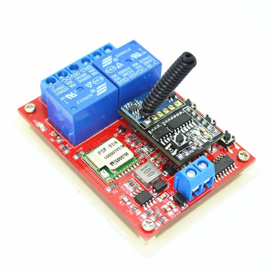 Custom 2 Way 24V RF Smart WiFi Switch Relay Module Control by Phone On Android and IOS 433mhz rf module for Home Manufacturer