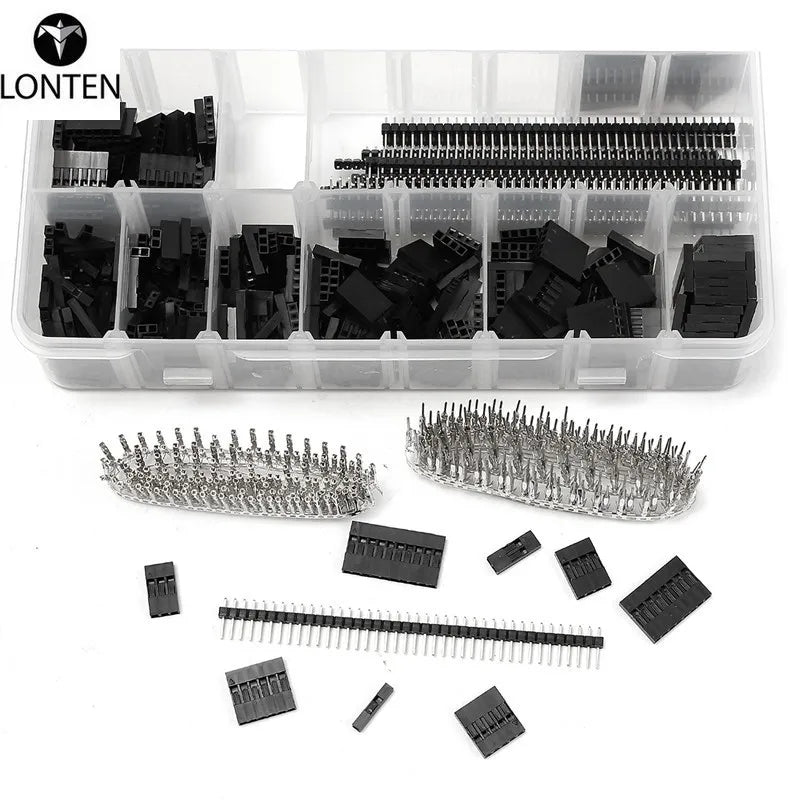 Custom Lonten 1450 Pcs Connector Kit 2.54 mm PCB Pin Headers Box Packaging Good for home electronics machine New Electric Electronics Manufacturer