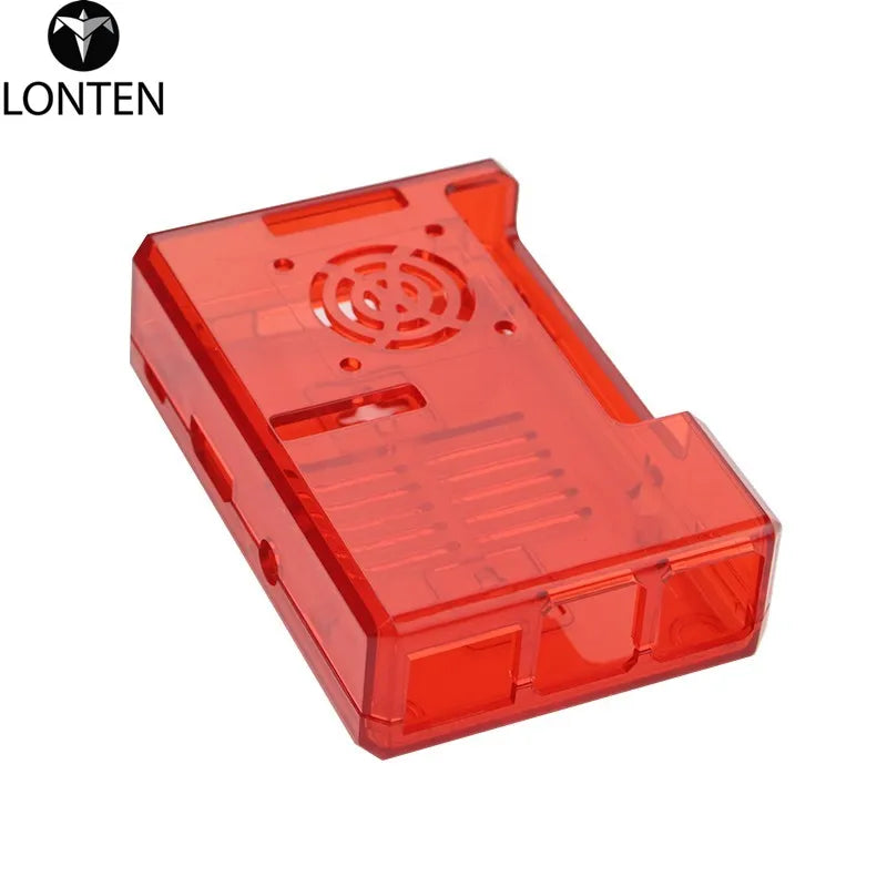 Custom Custom Lonten Raspberry Pi 3 Model B+ Plus ABS Case Black Transparent Blue Red ABS Plastic Box Closed Cover Shell for Raspberry Pi 3B/2 Manufacturer