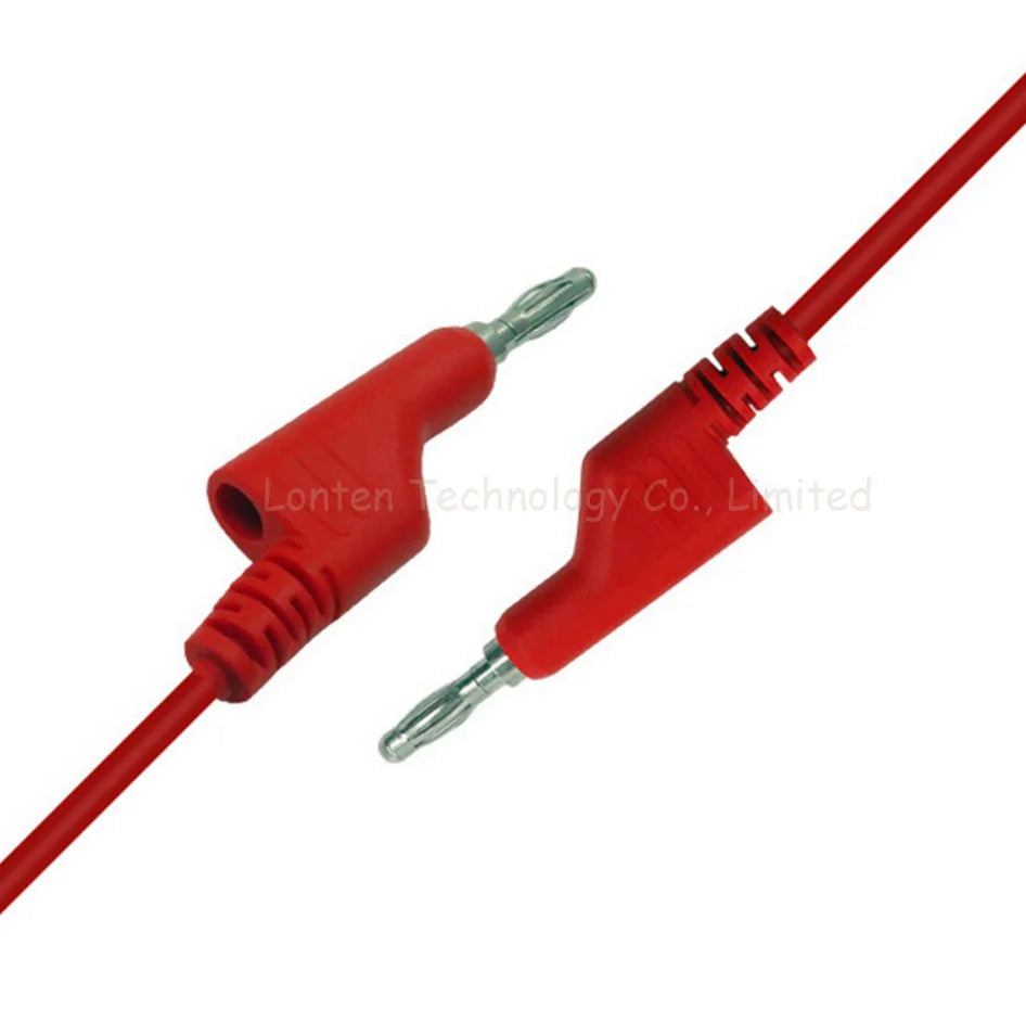 Custom Factory 1M 4mm Banana to Banana Plug Test Cable Lead Red Black Blue Green Yellow For Multimeter Tools Manufacturer
