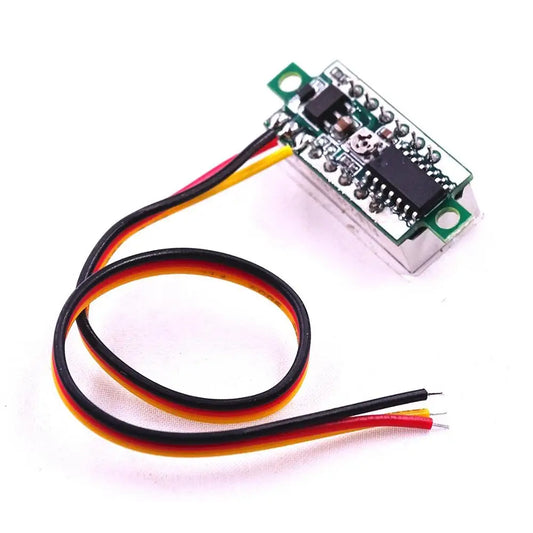 Custom 10pcs New 0.28 inch 3 bibs Voltmeter Red Digital LED display volt Panel Voltage Meter with three wires DC0-100V Manufacturer