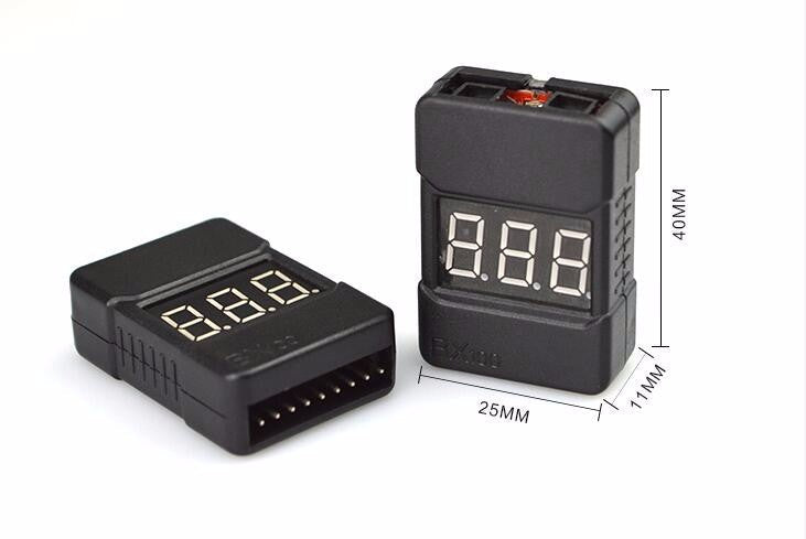 Custom F18255 BX100 1-8S Lipo Battery Voltage Tester/ Low Voltage Buzzer Alarm/ Battery Voltage Checker with Dual Speakers