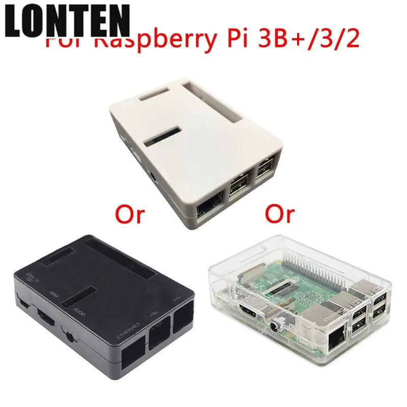 Custom Lonten Raspberry Pi 3 Model B+ ABS Case Black White Transparent ABS Enclosure Box Shell for Raspberry Pi 3/2 Manufacturer