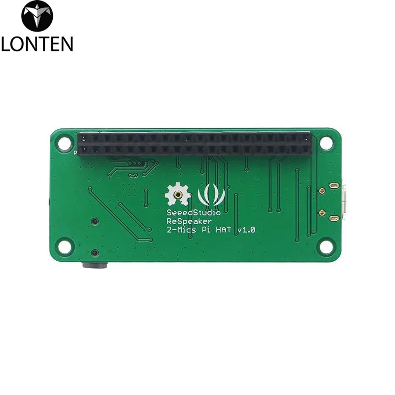 Custom Lonten High Quality Raspberry Pi 3 ReSpeaker 2-Mic Pi HAT Microphone Al Voice Board for Raspberry Pi 3B+/ 3B / Zero W / Zero 1.3 Manufacturer