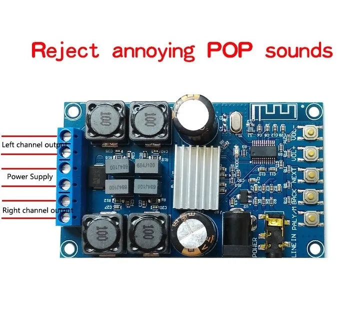 Custom TPA3116 50W+50W 2.0 Audio Wireless Stereo Digital power amplifier Board With Shell Manufacturer