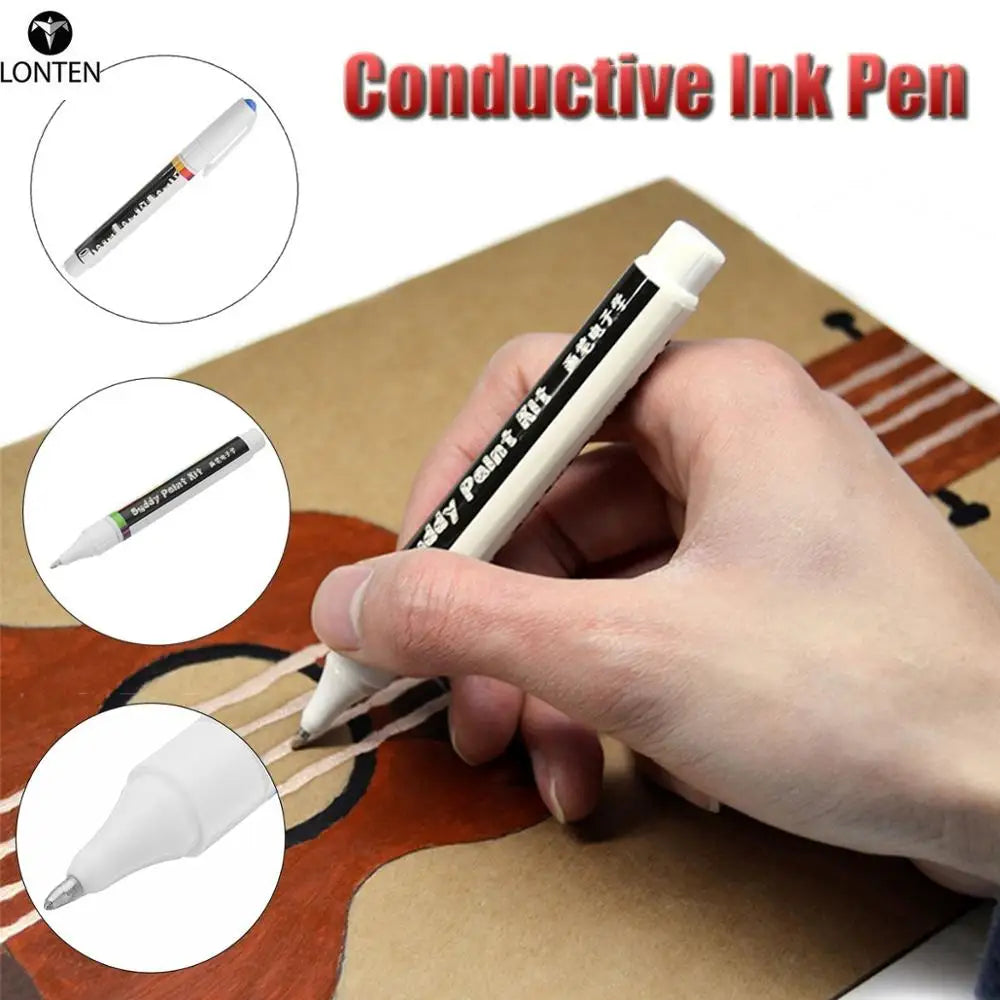 Custom Lonten Conductive Ink Pen Electronic Circuit Draw PCB Circuit Instantly Magical Physics Pen DIY Maker Student Kids Education Gif Manufacturer