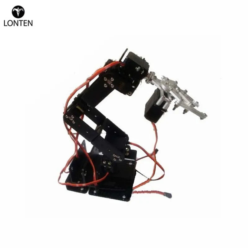 Custom Robot Arm 6DoF Robot Arm+ Mechanical Claw+Large Metal Base Full ...