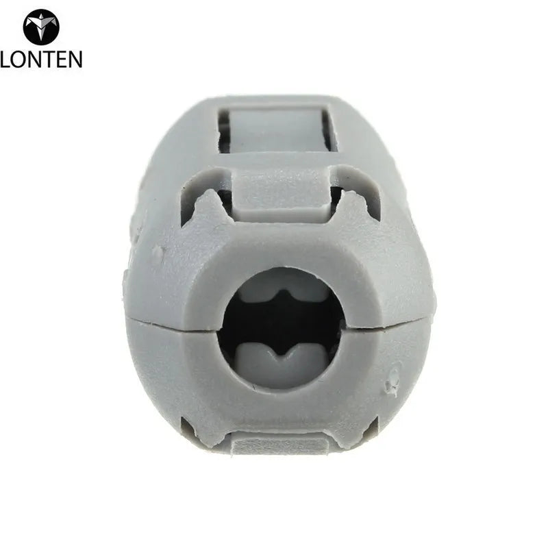 Custom Lonten Nickel-Zinc Gray Removable 5 mm Filter TDK Ferrite Ring Beads Clip-On disturbances EMI RFI o Cables New Electric Filters Manufacturer