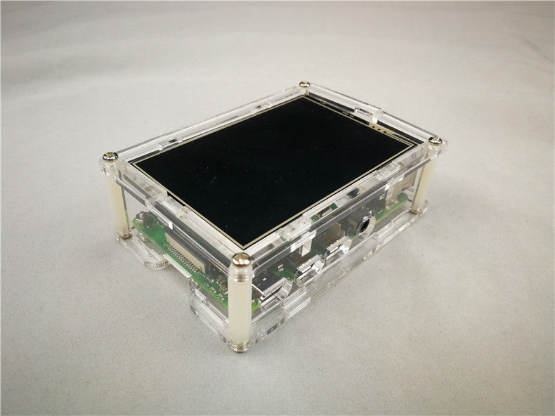 Raspberry Pi 4 full cover acrylic Case Box (can assemble 3.5 inch screen ) for Raspberry Pi 4 case LT-4B18 customize