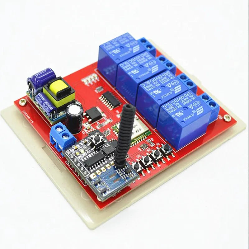 Custom New New RF Wifi Switch 4CH 90V 110V 220V 270V 10A 433mhz Wireless Remote Control Light Switches For Home Automation smart home Manufacturer