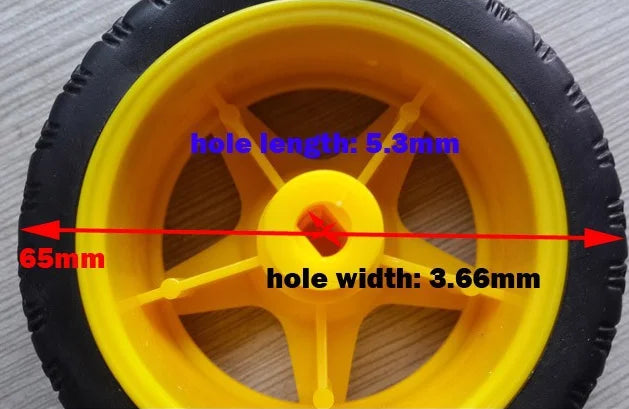 Custom 1pcs Smart Robot Car Chassis Accessories Wheels for Arduin Manufacturer