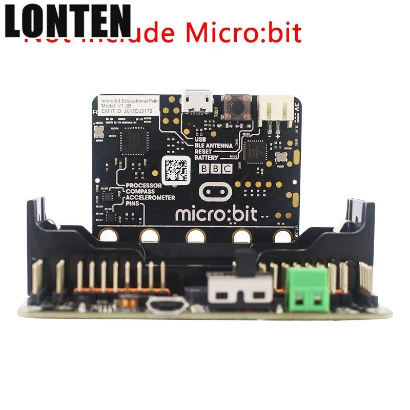 Custom Lonten Micro bit Extension Board Robotbit V2.0 Board for Programming Education support 18650 Battery Manufacturer