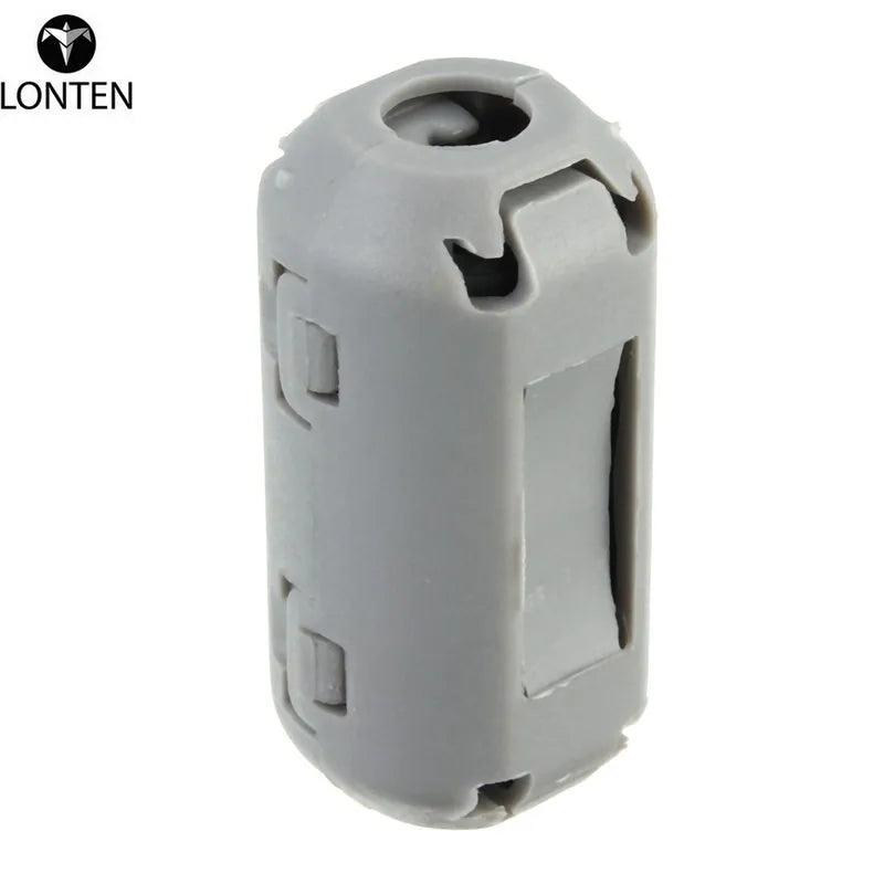 Custom Lonten Nickel-Zinc Gray Removable 5 mm Filter TDK Ferrite Ring Beads Clip-On disturbances EMI RFI o Cables New Electric Filters Manufacturer