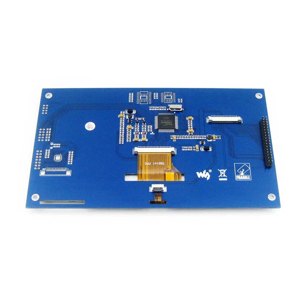 Custom Lonten 7inch Resistive Touch LCD (C) Display Module 800*480 Pixel Multicolor Screen RA8875 Controller Embedded 10KB Character RO Manufacturer