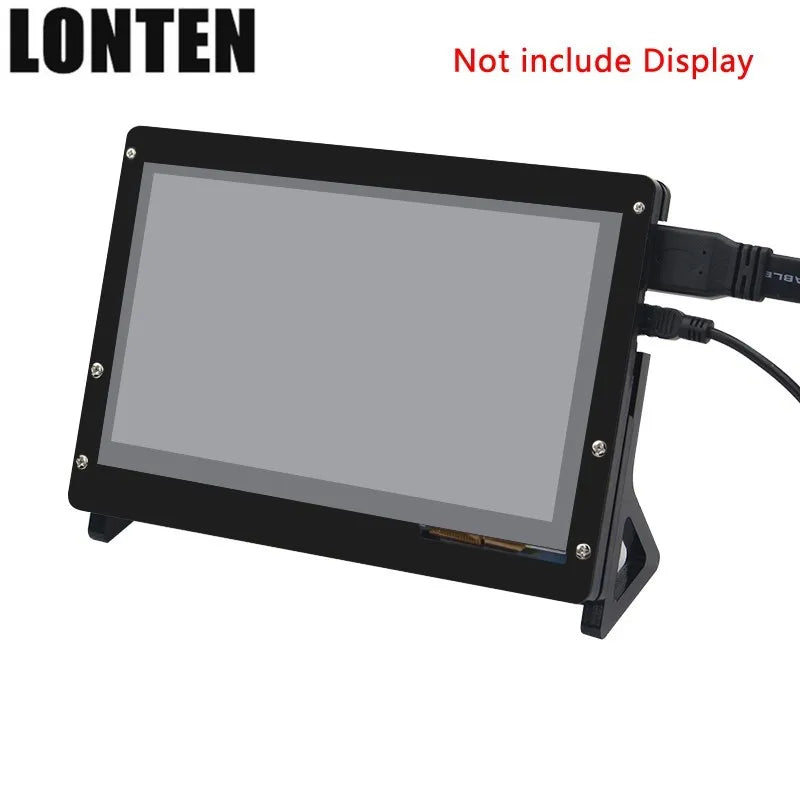 Custom Custom Lonten 7 Inch LCD Acrylic Case Raspberry Pi 3 Model B LCD Touch Screen Display Monitor Bracket Case for Raspberry Pi 3 LCD Manufacturer