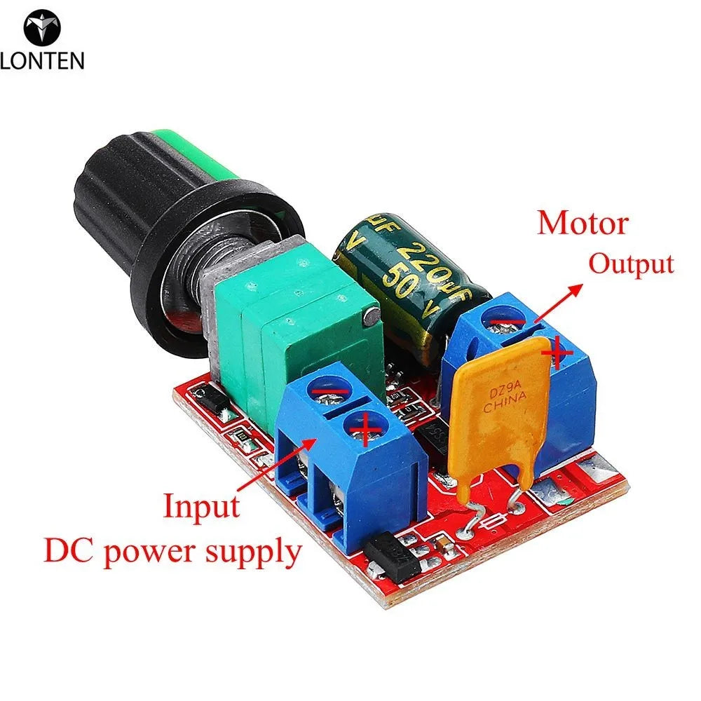 Custom Lonten NEW DC 3V To DC 35V 5A 90W Mini DC Motor PWM Speed Controller Module Speed Regulator Adjustable Light LED dimmer Manufacturer