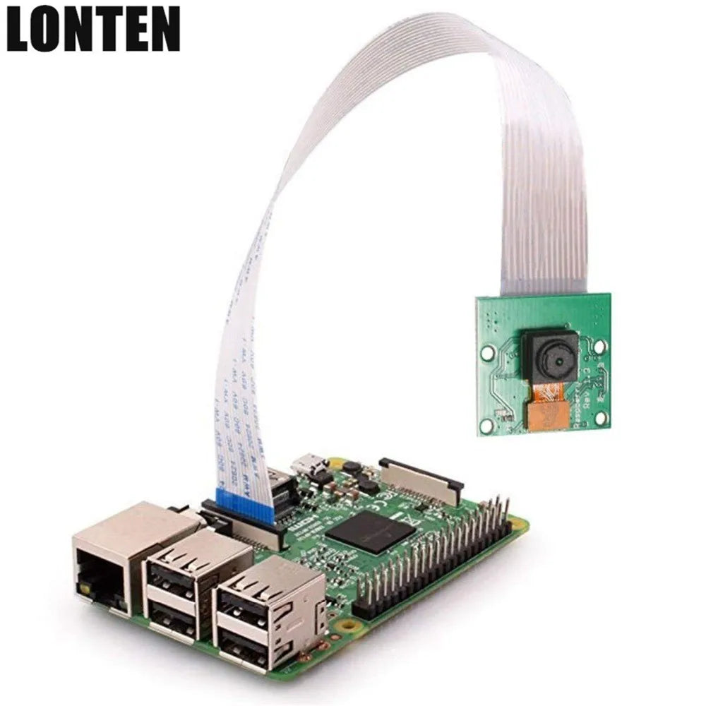 Custom Lonten 5MP 1080P 720P For Raspberry pi Camera Wide Angle Fisheye Night Vision Video Camera Compatible Raspberry Pi 3 Model B+ Pl Manufacturer