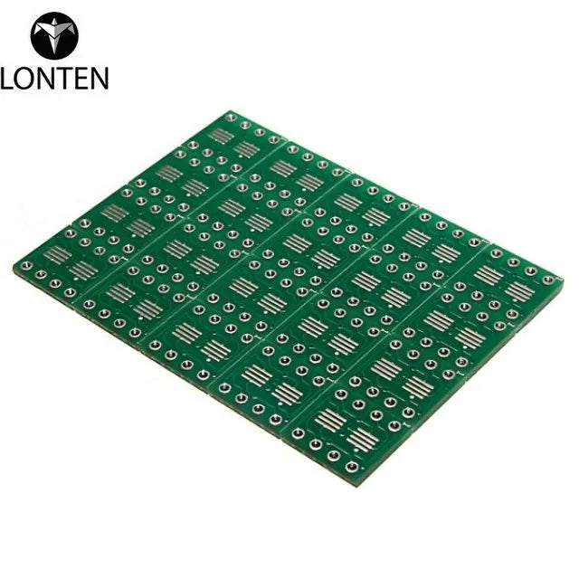 Custom Lonten 20PCS New Arrival SOP8 SO8 SOIC8 SMD to DIP8 Adapter PCB Board Converter Double Sides 0.65mm/1.27mm Manufacturer