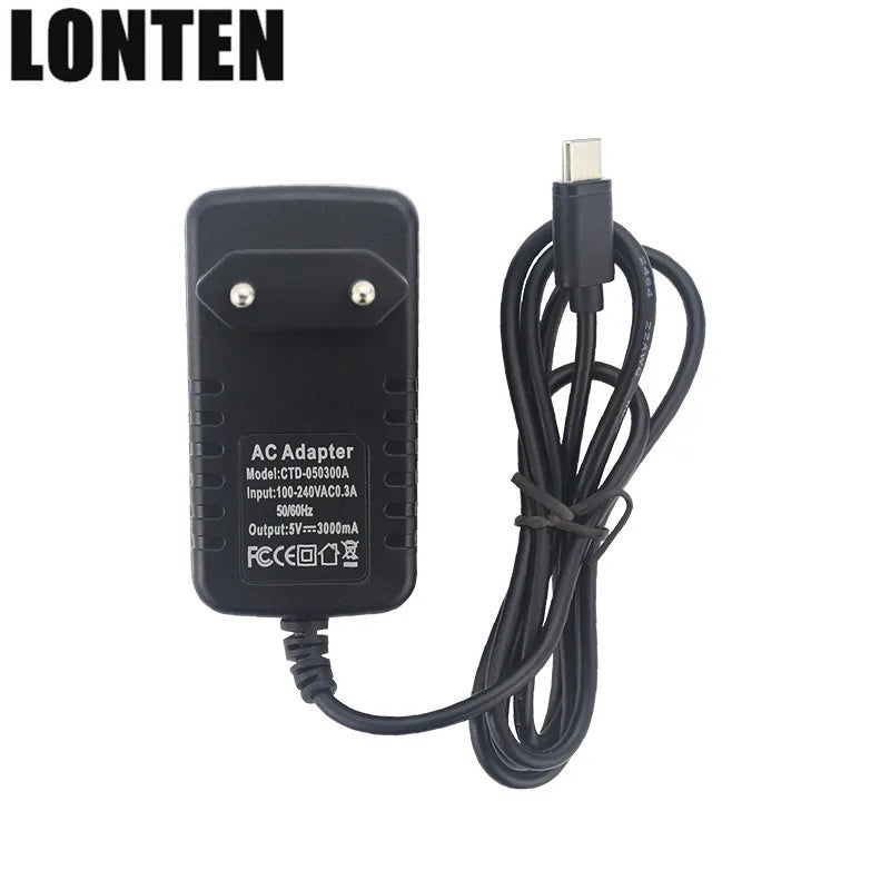 Custom Lonten New Raspberry Pi 4 Adapter USB C Power Charger 100-240V EU US UK AU Plug USB Type C Charger for Raspberry Pi 4 Manufacturer