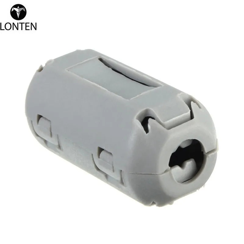 Custom Lonten Nickel-Zinc Gray Removable 5 mm Filter TDK Ferrite Ring Beads Clip-On disturbances EMI RFI o Cables New Electric Filters Manufacturer