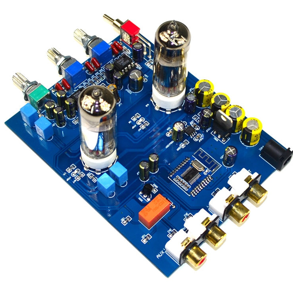 HIFI bile preamp 6J5 bile preamp 4.2 BT tone board JRC5532 audio Preamplifier customize
