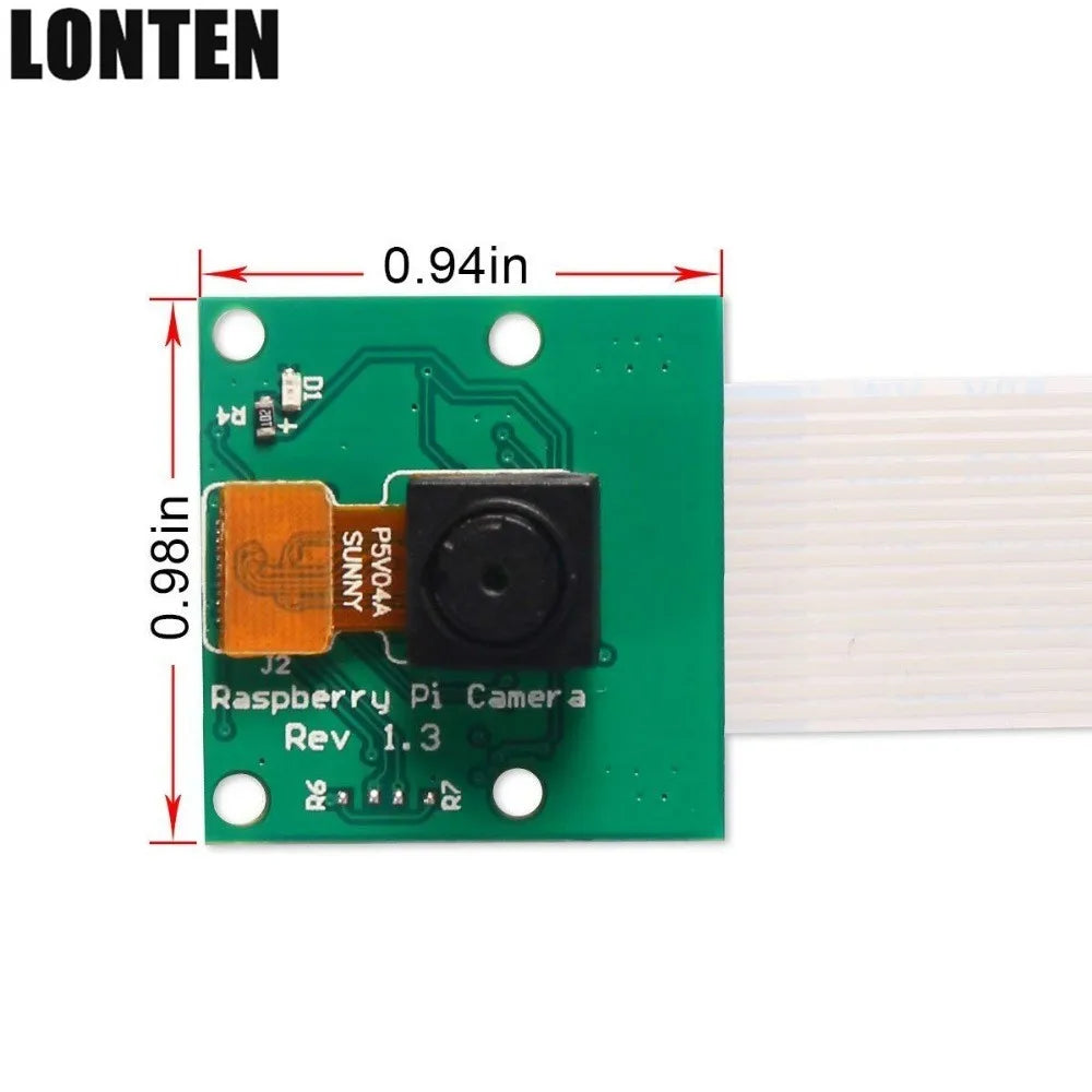 Custom Lonten 5MP 1080P 720P For Raspberry pi Camera Wide Angle Fisheye Night Vision Video Camera Compatible Raspberry Pi 3 Model B+ Pl Manufacturer